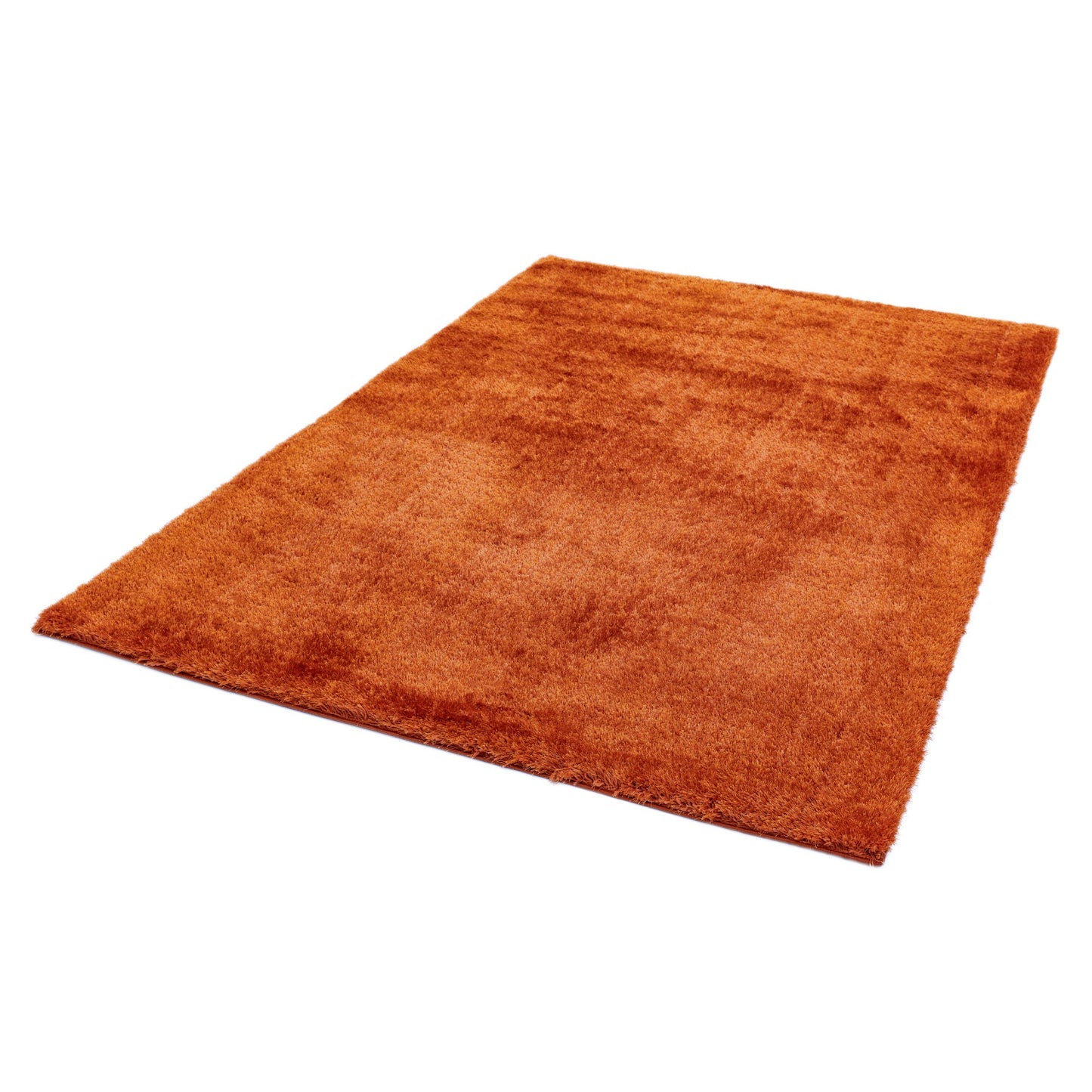 Payton Shaggy Soft Shimmer Rugs in Orange