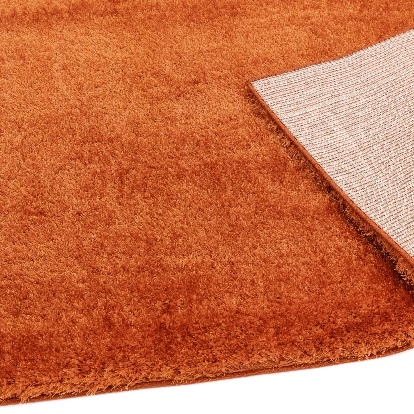 Payton Shaggy Soft Shimmer Rugs in Orange