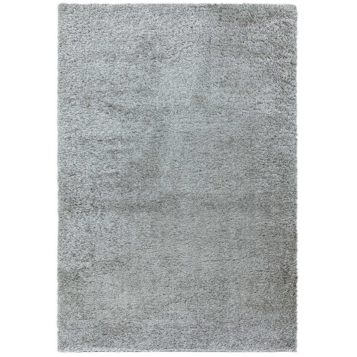 Payton Shaggy Soft Shimmer Rugs in Silver Grey