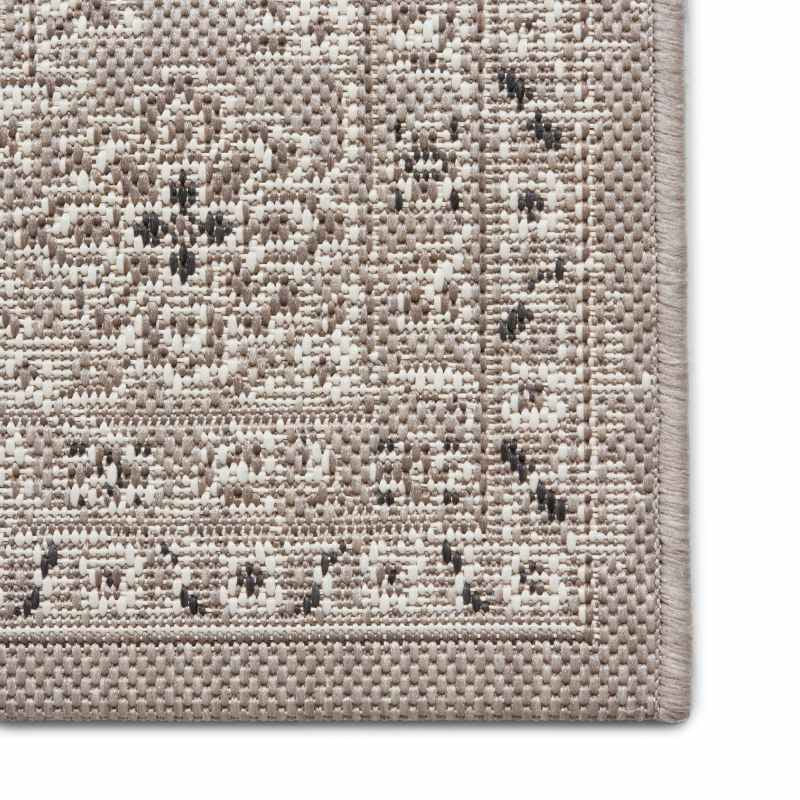 Miami 19517 Indoor Outdoor Traditional Rug in Grey Beige