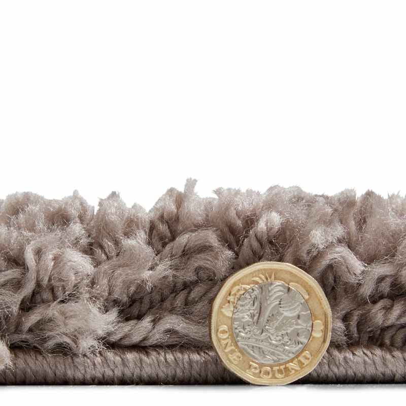 Sierra 9000 Plain Shaggy Rugs in Beige