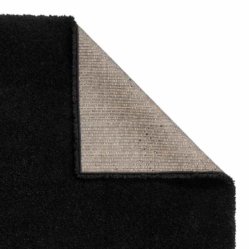 Sierra 9000 Plain Shaggy Rugs in Black