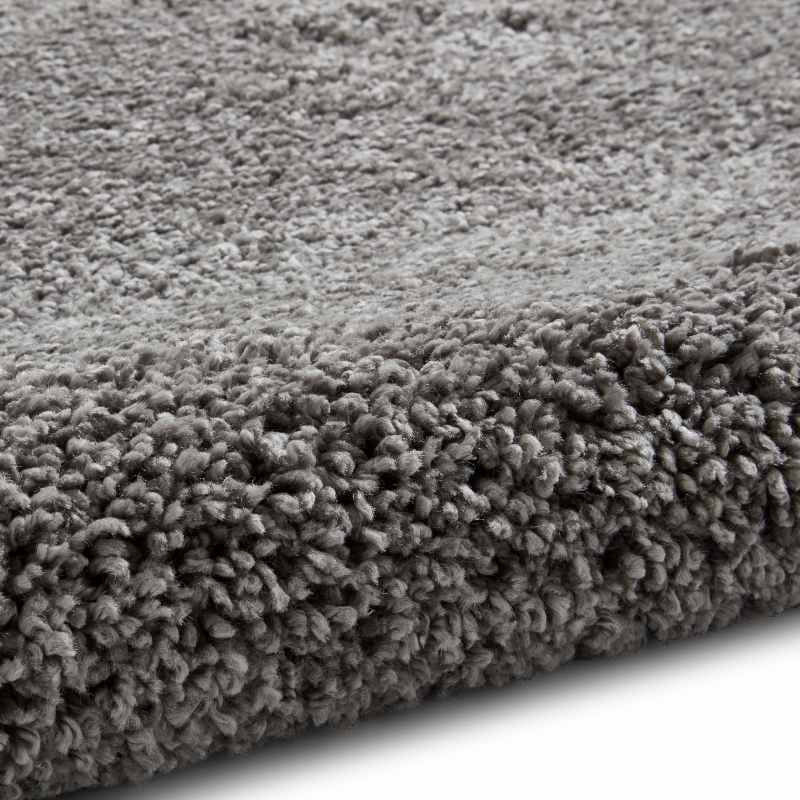 Sierra 9000 Plain Shaggy Rugs in Pebble Grey