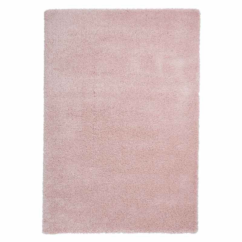 Sierra 9000 Plain Shaggy Rugs in Pink