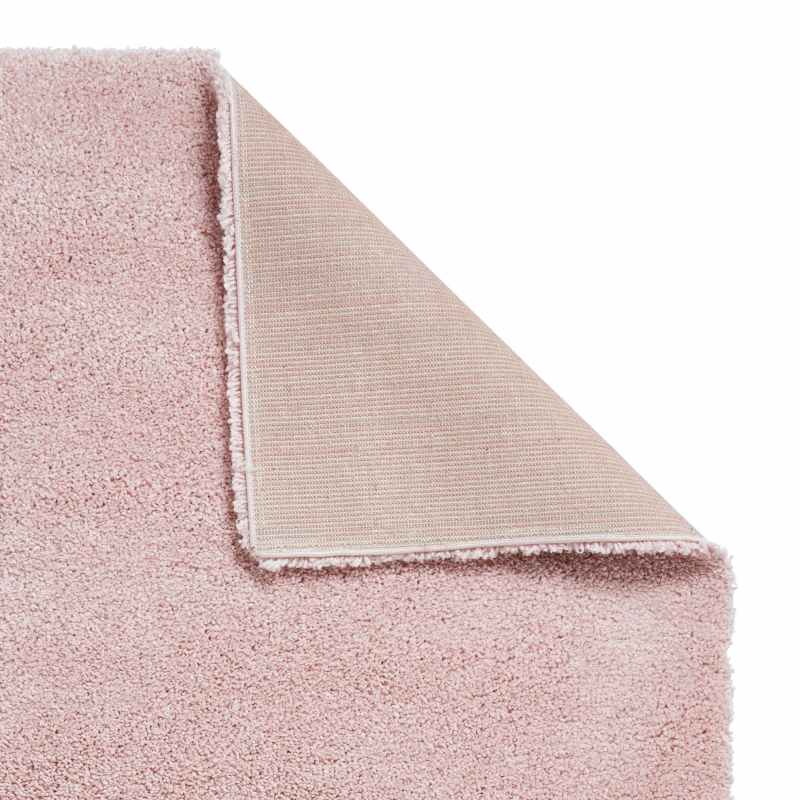 Sierra 9000 Plain Shaggy Rugs in Pink
