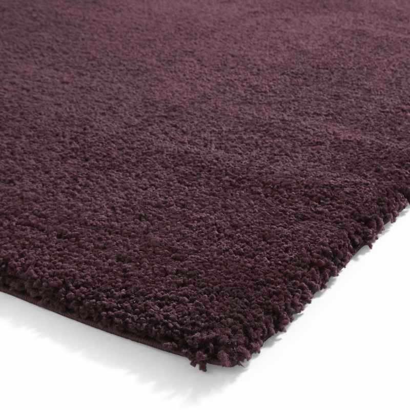 Sierra 9000 Plain Shaggy Modern Rugs in Purple