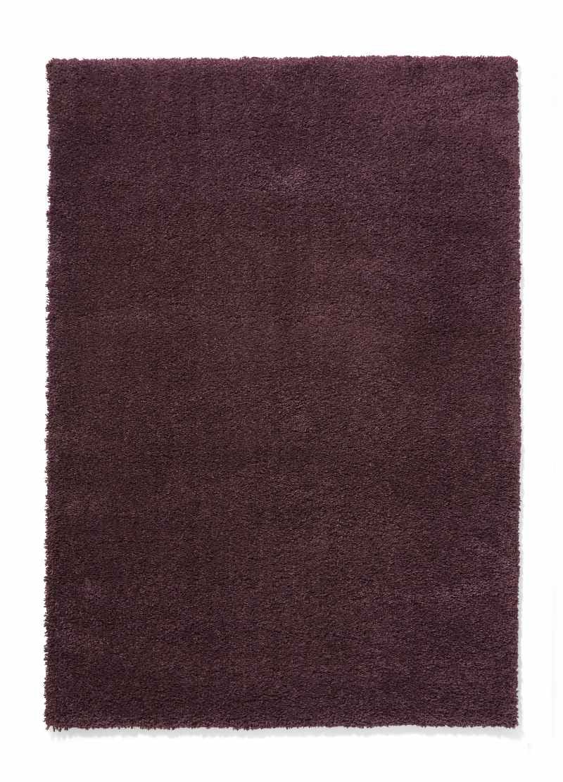 Sierra 9000 Plain Shaggy Modern Rugs in Purple