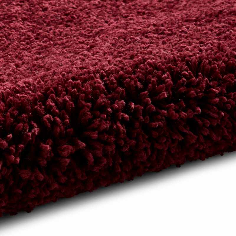 Sierra 9000 Shaggy Rugs in Ruby Red