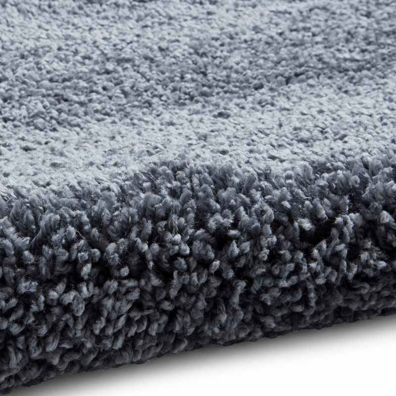 Sierra 9000 Plain Shaggy Rugs in Slate Grey