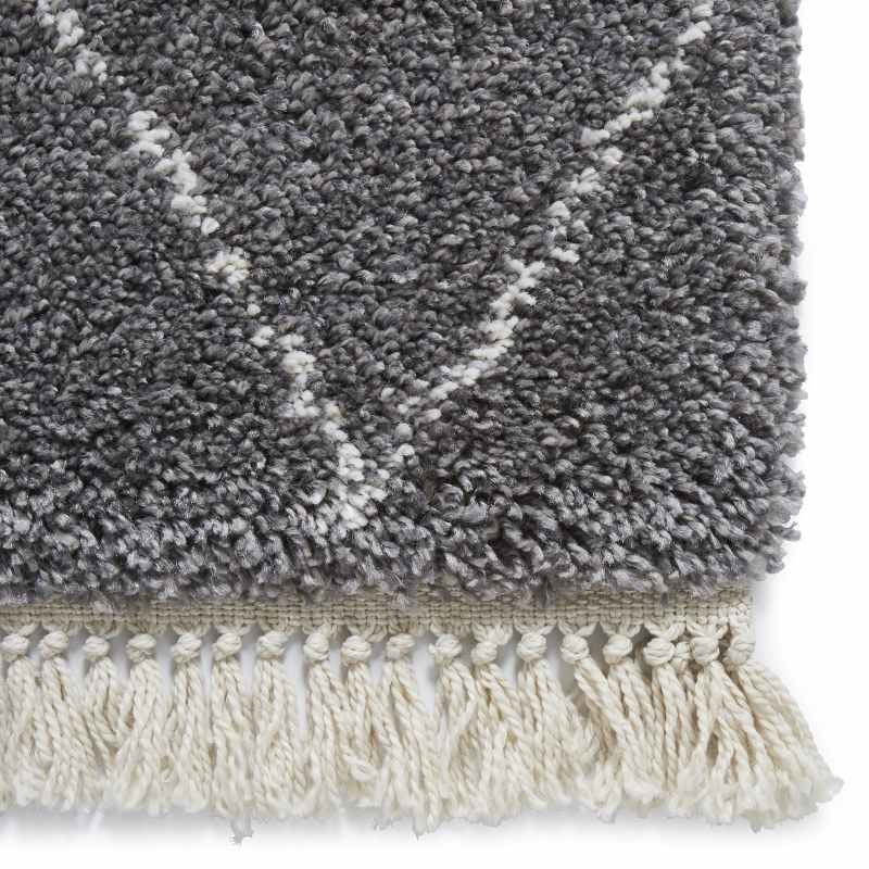 Boho 8280 Scandi Geometric Runner Rugs in Grey