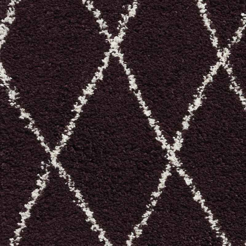 Boho 8280 Scandi Geometric Runner Rugs in Purple