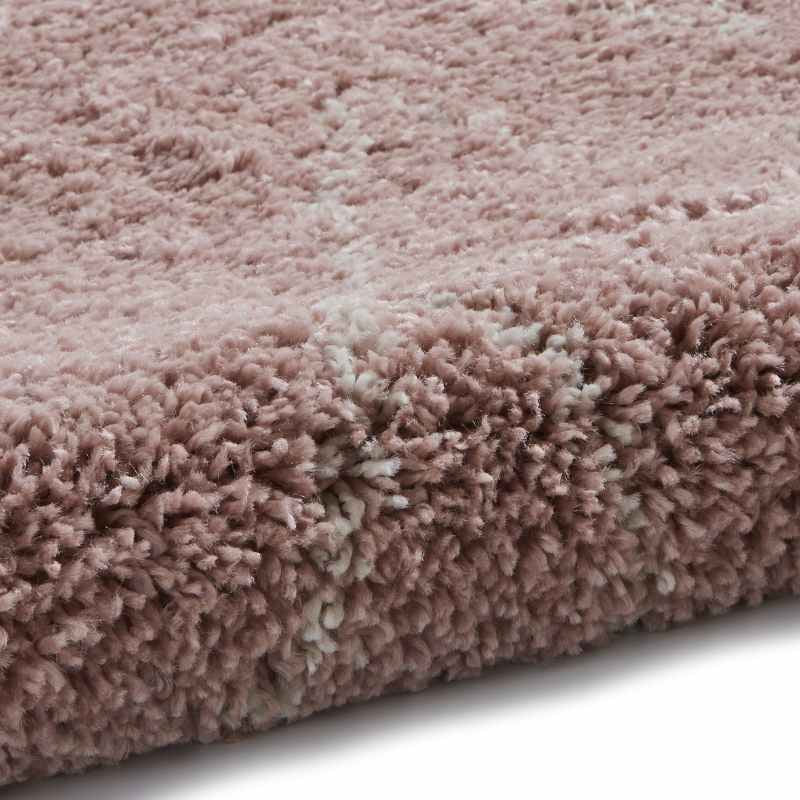 Boho 8280 Scandi Geometric Runner Rugs in Rose Pink