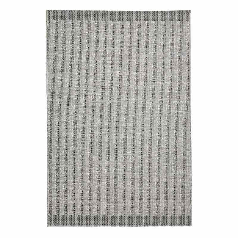 Stitch 9682 Indoor Outdoor Rug in Grey Black