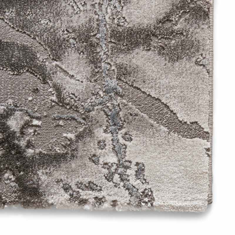Craft 23270 Marble Effect Rugs in Ivory Silver
