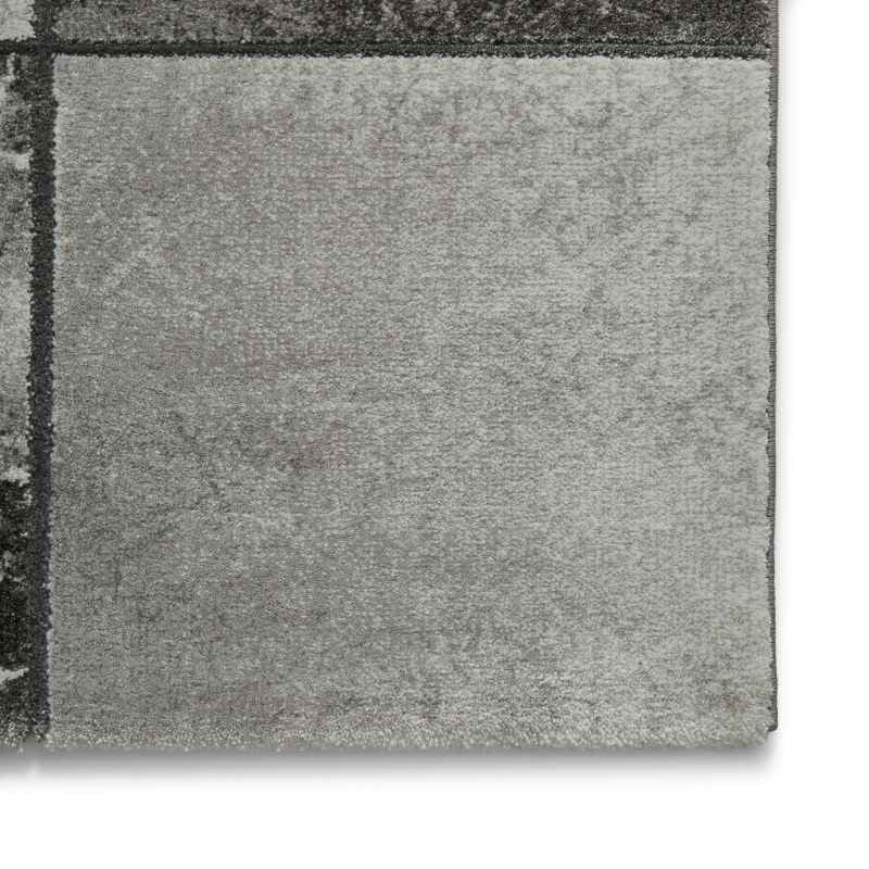 Craft 23495 Modern Marble Effect Rugs in Ivory Silver