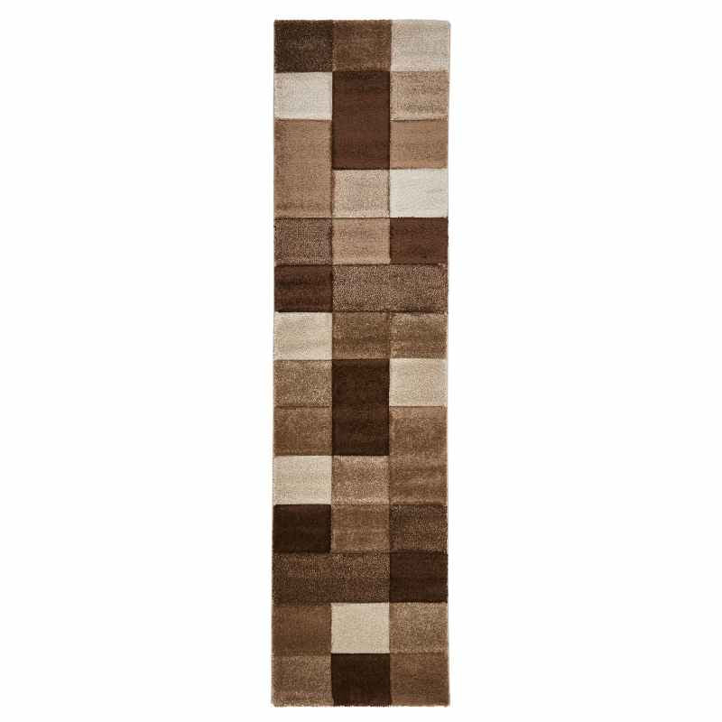Brooklyn Hallway Runners 646 in Beige and Brown