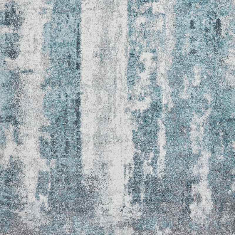 Brooklyn 8595 Abstract Hall Runner in Ivory Grey Blue