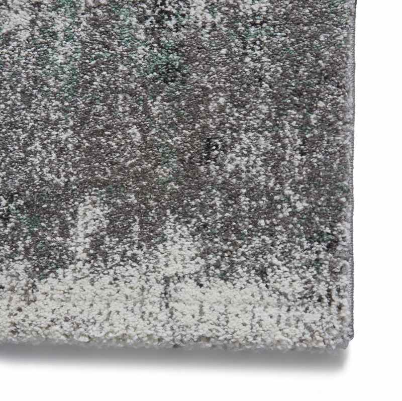 Brooklyn 8595 Abstract Hall Runner in Ivory Grey Green