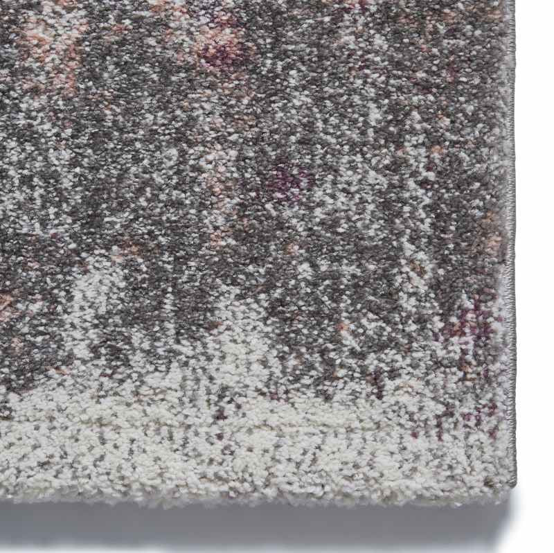 Brooklyn 8595 Abstract Hall Runner in Ivory Grey Pink