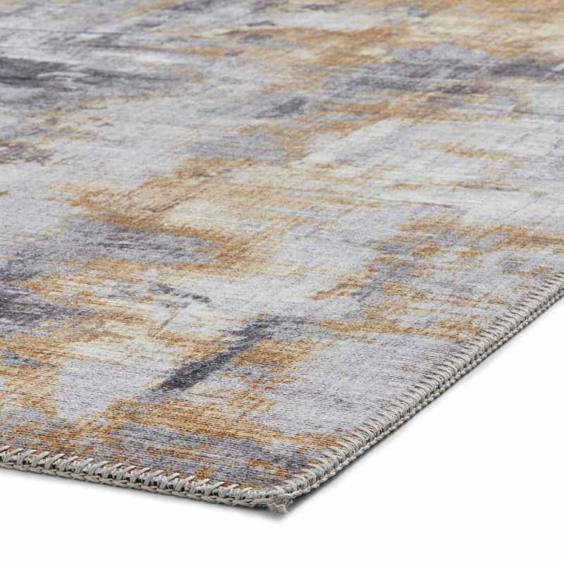 Rio G4719 Modern Abstract Rug in Grey Yellow