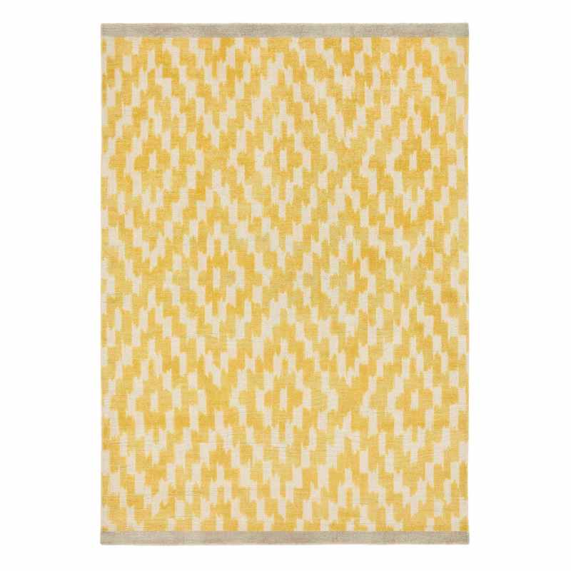 Uteki Diamond Wool Rugs 023606 by Scion in Sunflower Yellow