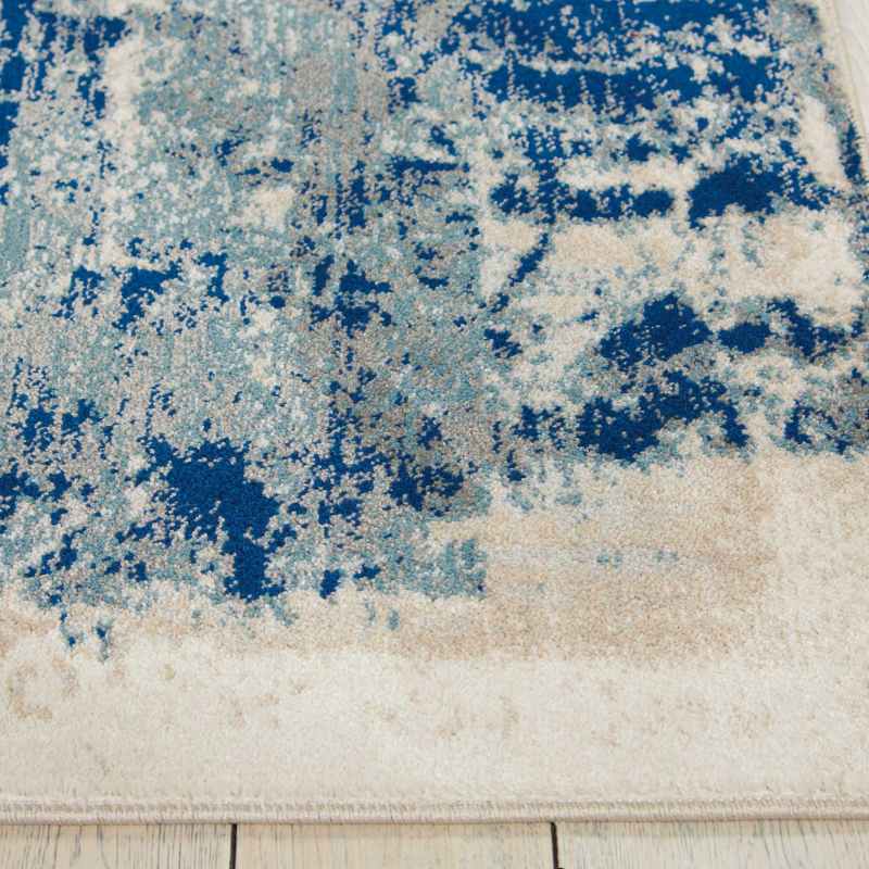 Maxell MAE16 Abstract Rugs by Nourison in Ivory Blue