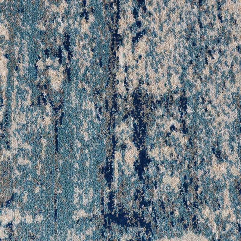 Maxell MAE16 Abstract Runner Rugs by Nourison in Ivory Blue