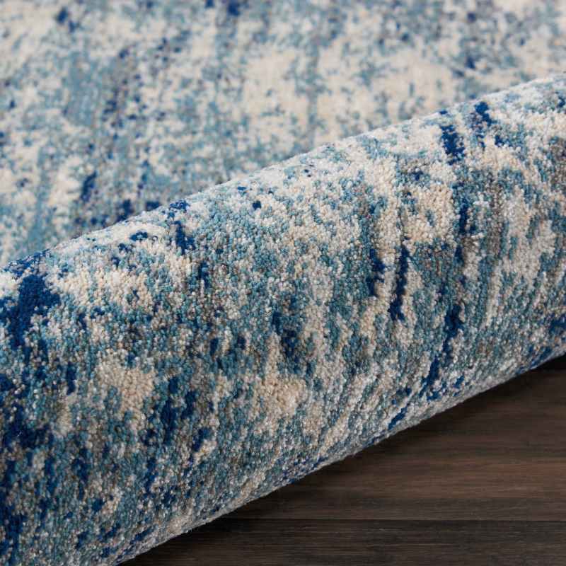 Maxell MAE16 Abstract Runner Rugs by Nourison in Ivory Blue