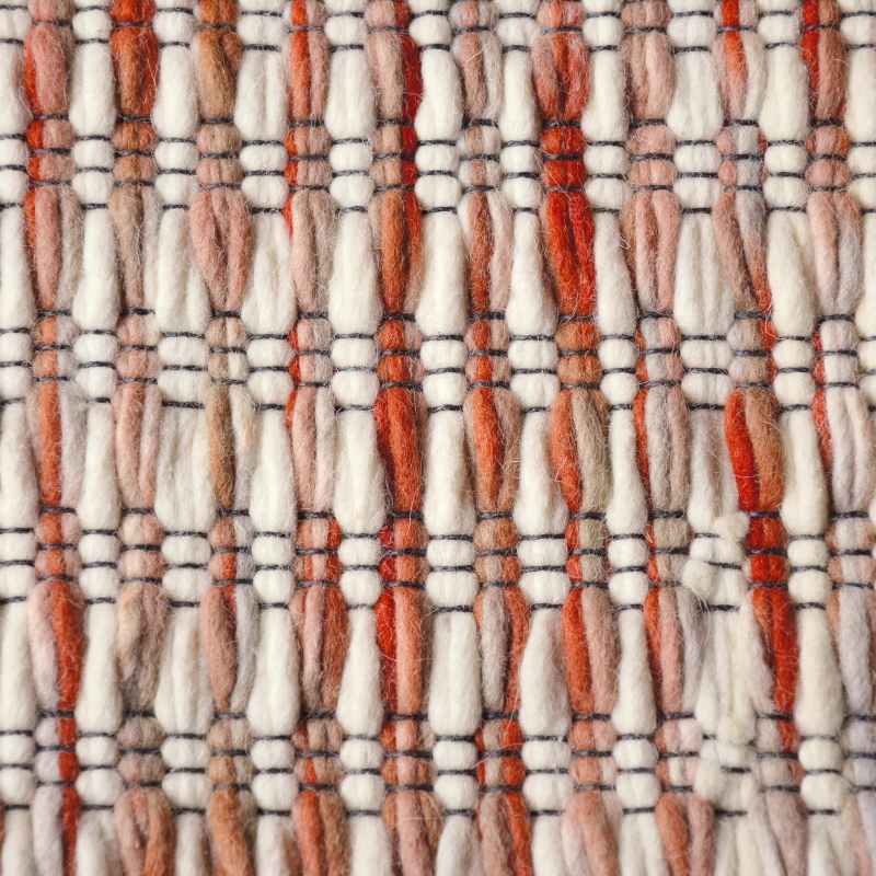 Grain 013502 Wool Rugs in Red Pink by Brink and Campman