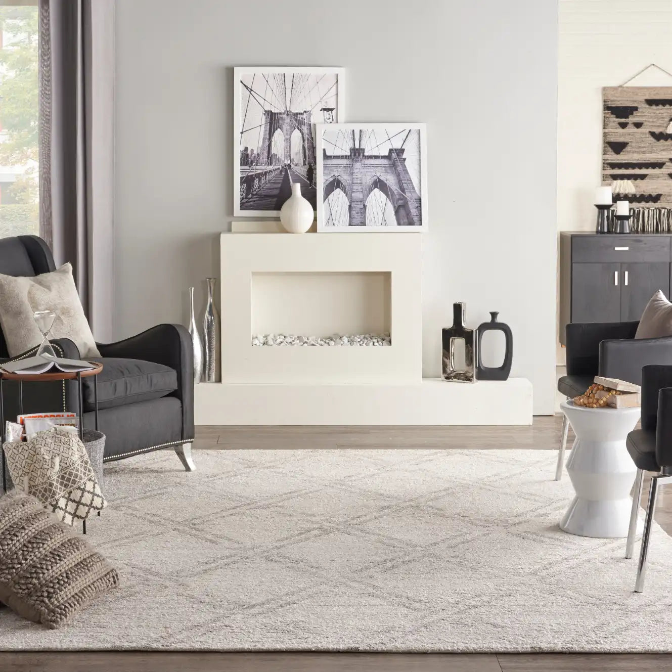 Venosa VSN01 Ivory Grey Rug RS