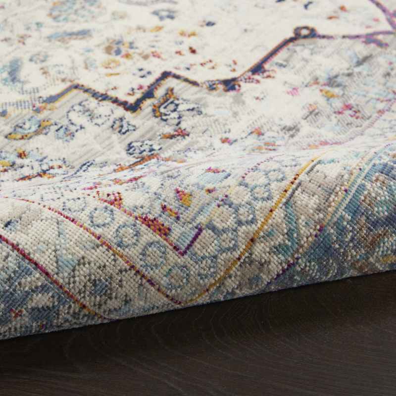 Vintage Kashan Traditional Rugs VKA07 by Nourison in Ivory Blue