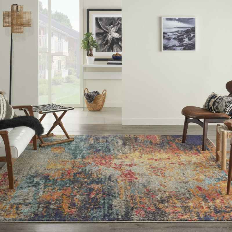 Celestial Abstract Rugs CES15 in Multicolour by Nourison