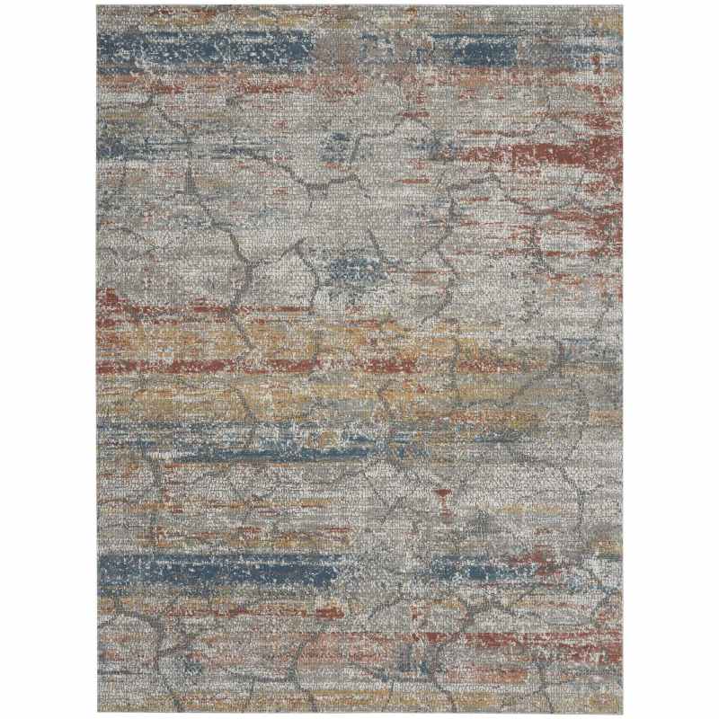 Rustic Textures RUS11 Abstract Rugs in Multicolour