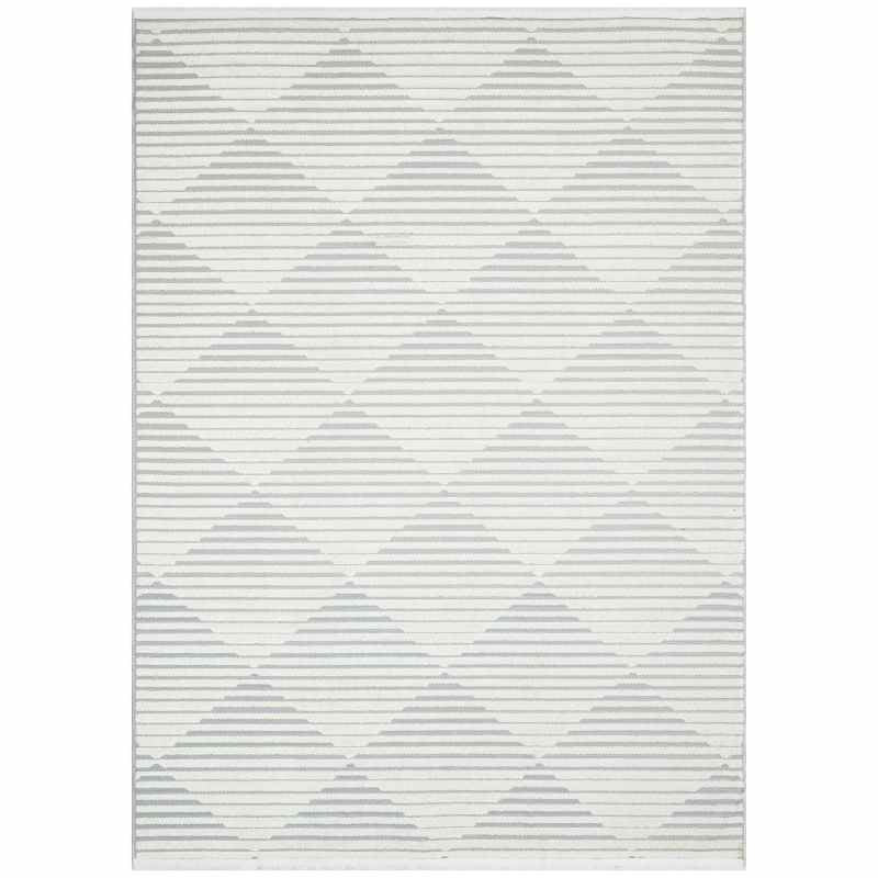 Jazz Jaz09 Indoor Outdoor Geometric Rugs in Grey
