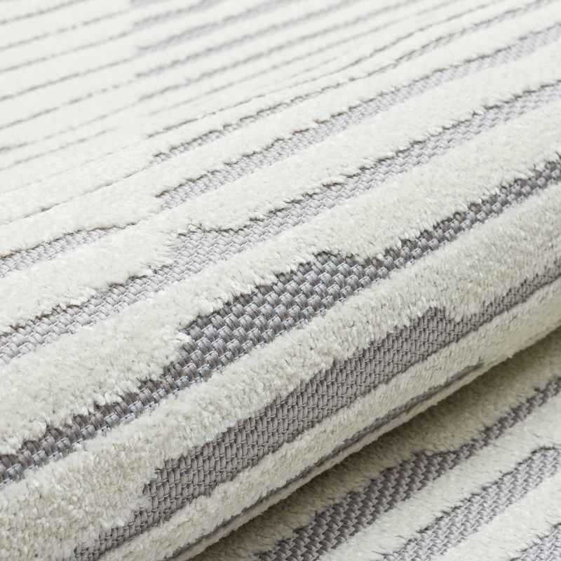 Jazz Jaz09 Indoor Outdoor Geometric Rugs in Grey