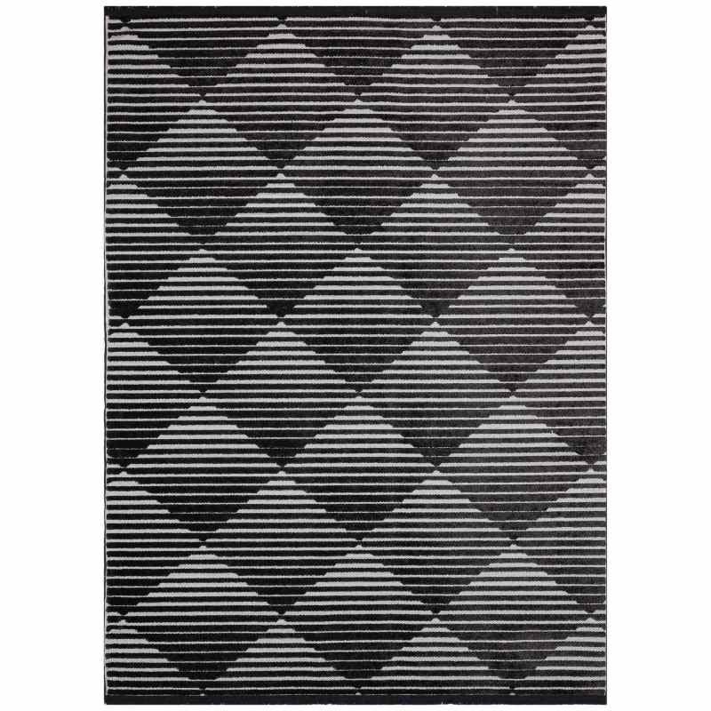 Jazz Jaz10 Indoor Outdoor Geometric Rugs in Grey