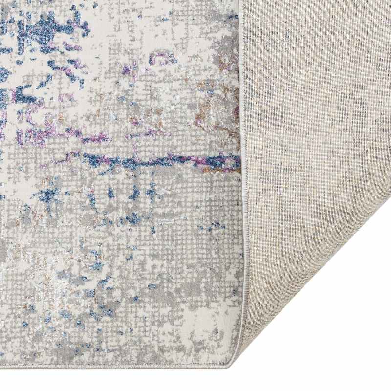 Dalia DAL03 Abstract Rugs in Ivory Multi