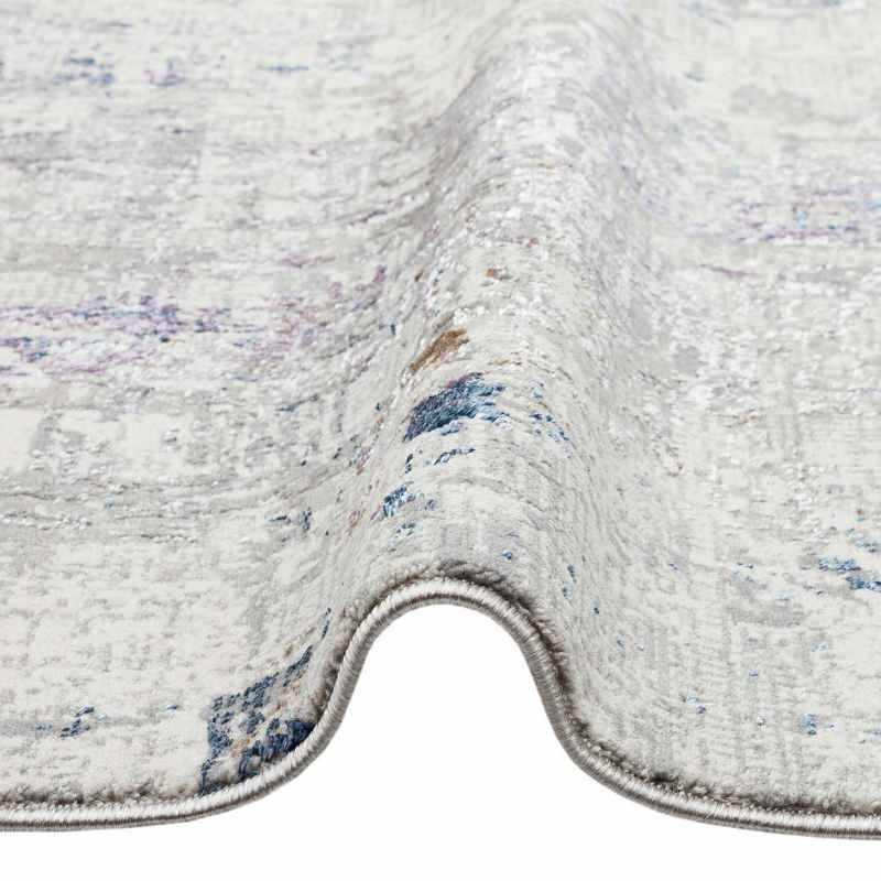 Dalia DAL03 Abstract Rugs in Ivory Multi