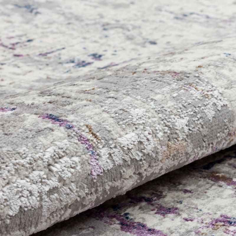 Dalia DAL03 Abstract Rugs in Ivory Multi