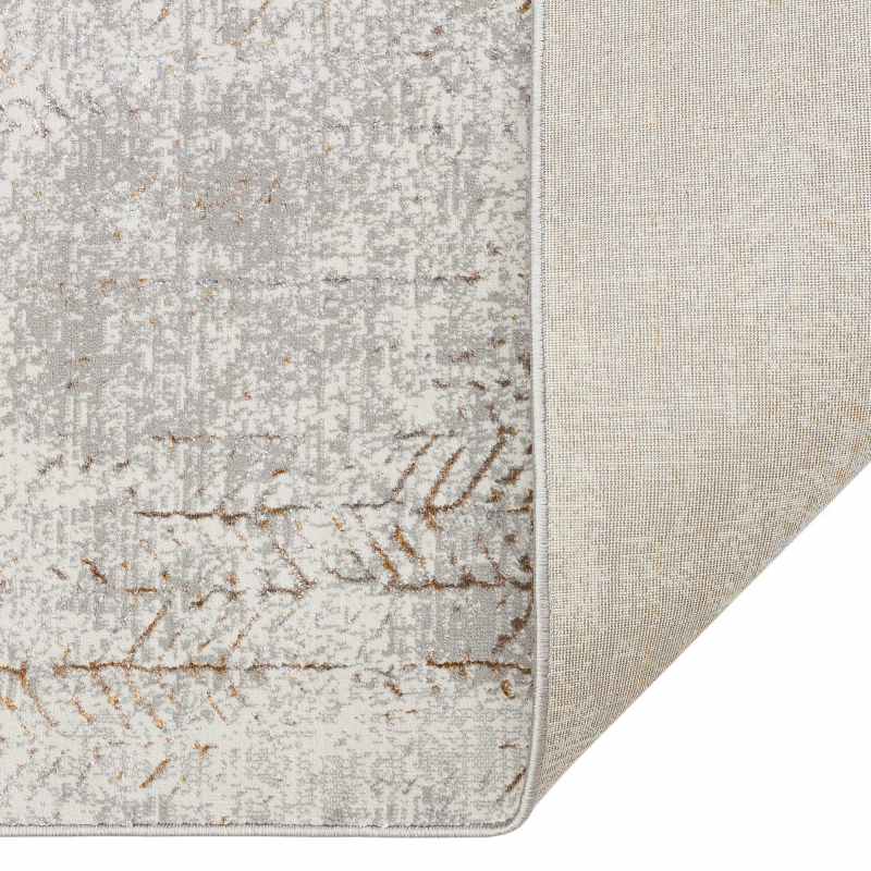 Dalia DAL11 Abstract Rugs in Silver Copper
