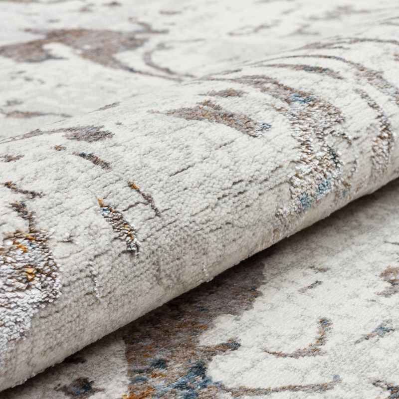 Dalia DAL14 Abstract Rugs in Ivory Multi