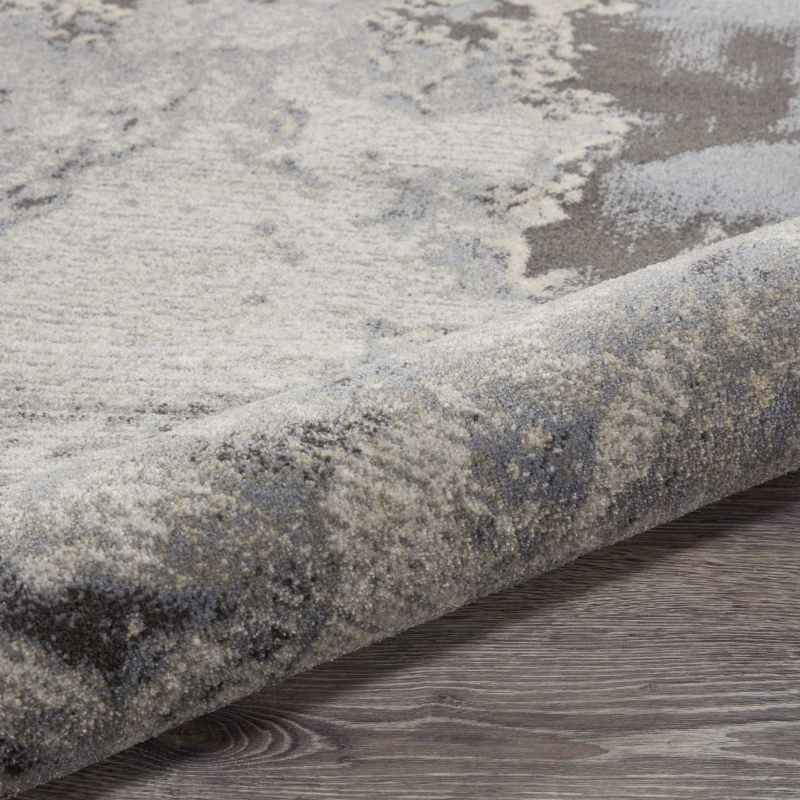 Maxell Abstract Circle Rugs MAE08 by Nourison in Grey