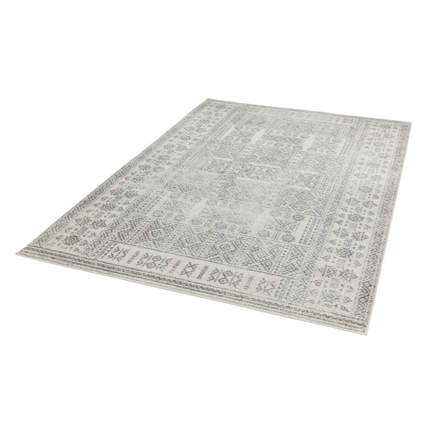 Nova Tribal Boho Rugs NV33 in Grey