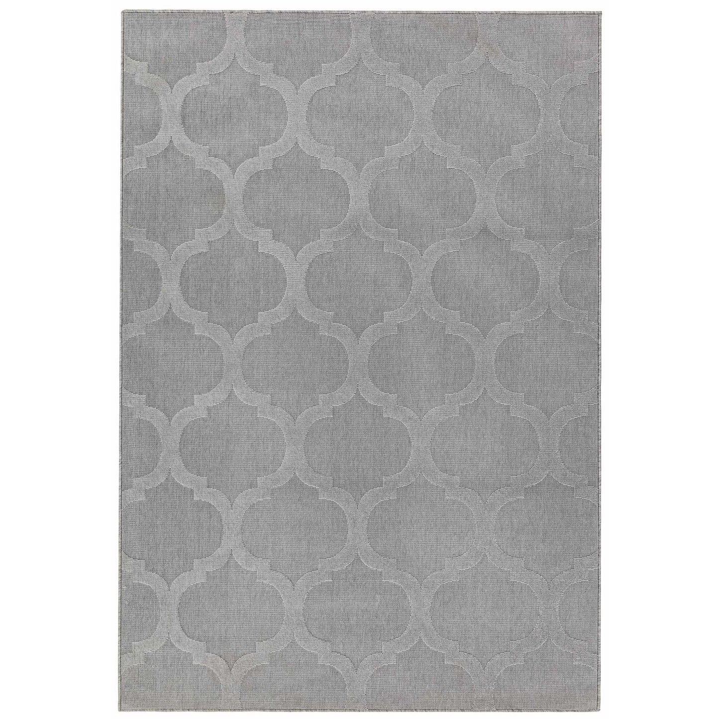 Antibes Trellis Indoor Outdoor Rugs in AN01 Grey