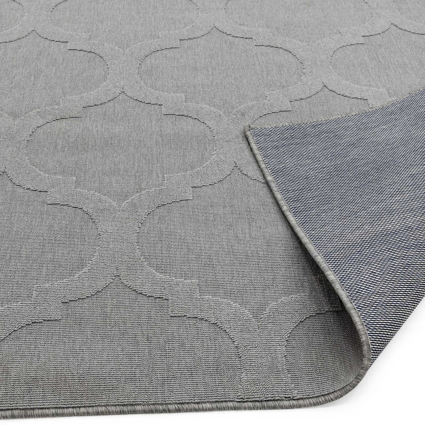 Antibes Trellis Indoor Outdoor Rugs in AN01 Grey