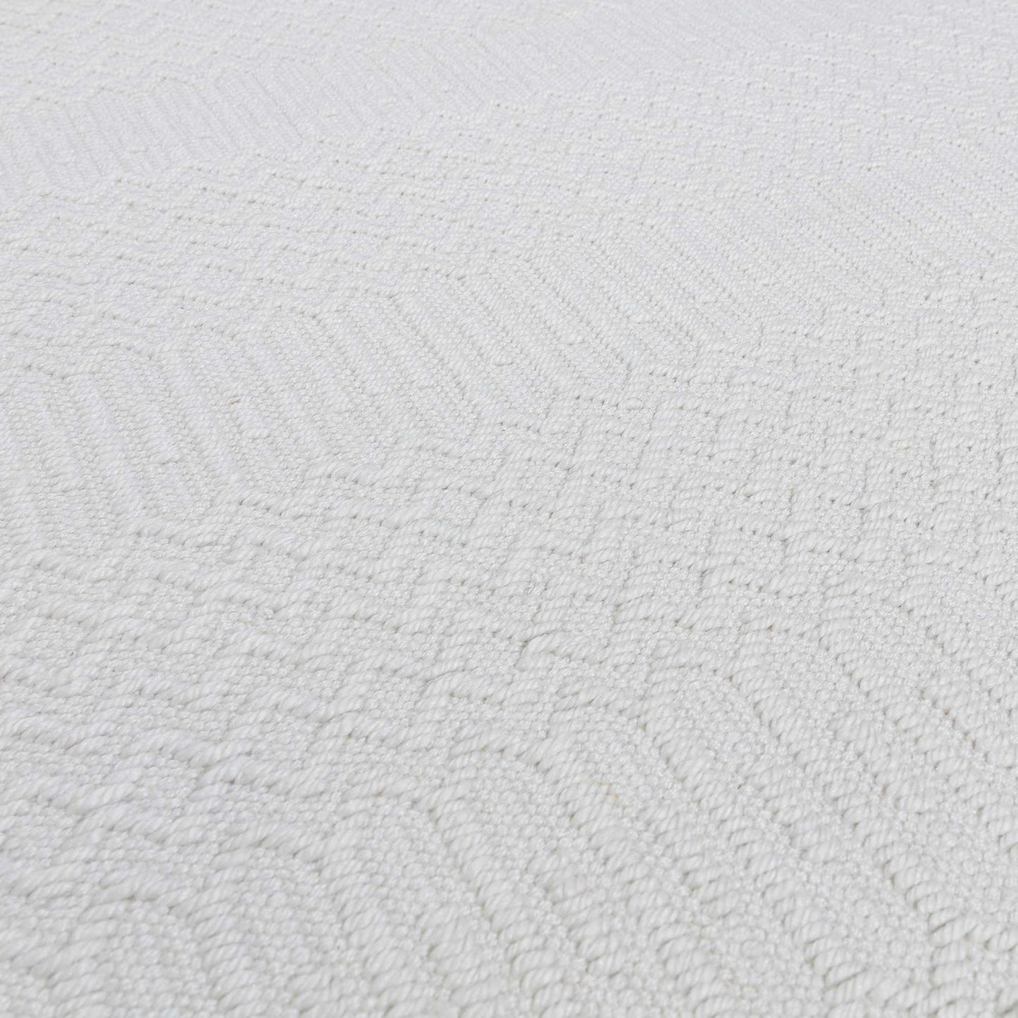 Halsey Geometric Indoor Outdoor Rugs in Natural Beige