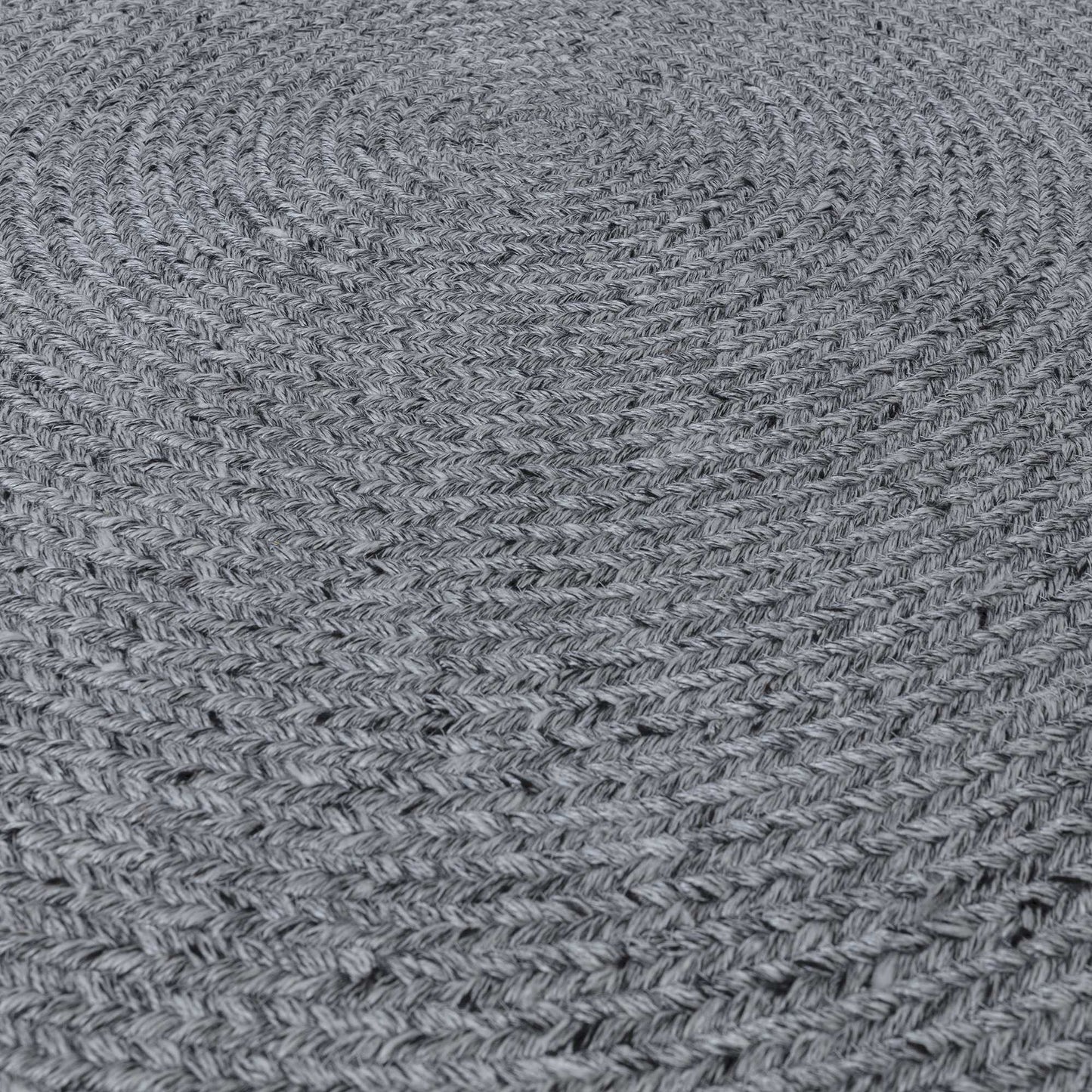 Nico Indoor Outdoor Circle Round Rugs in Grey