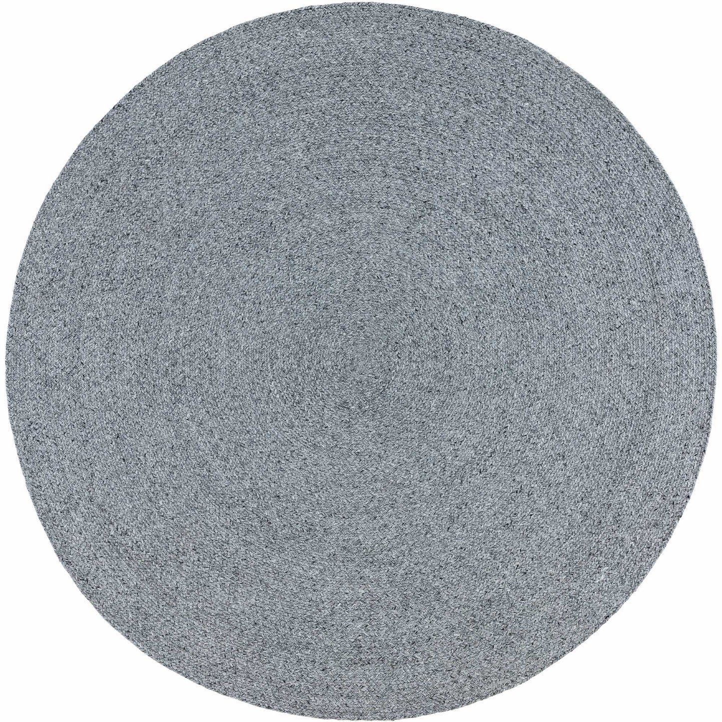 Nico Indoor Outdoor Circle Round Rugs in Grey