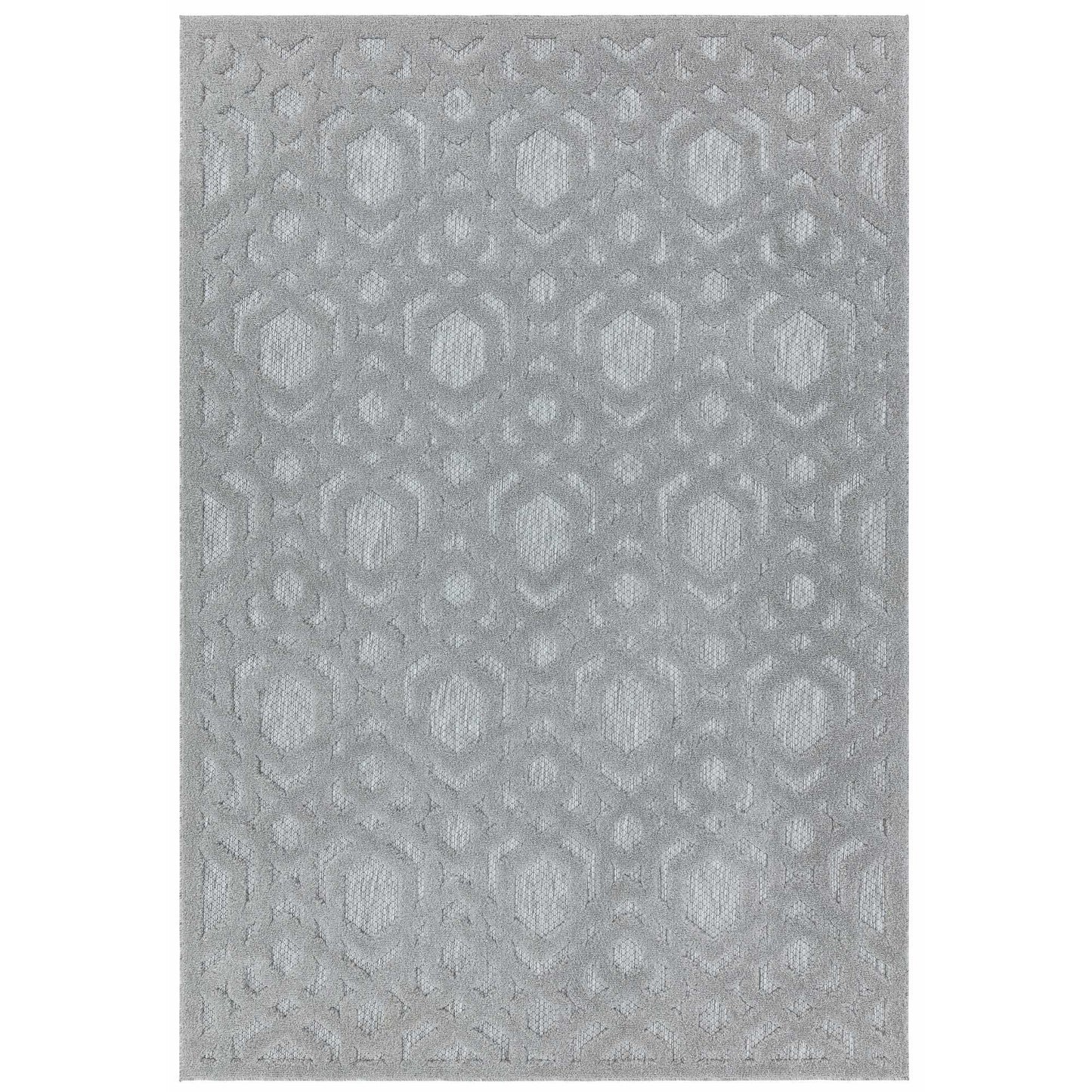 Salta Geometric Outdoor Rugs in SA03 Grey