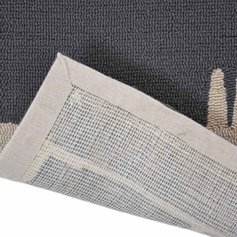Scion Mr Fox Indoor Outdoor Rugs 425305 in Charcoal Grey